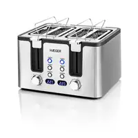 Haeger TO-17D.015A tostadora 6 4 rebanada(s) 1700 W Acero inoxidable