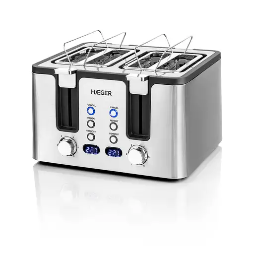 Haeger TO-17D.015A tostadora 6 4 rebanada(s) 1700 W Acero inoxidable