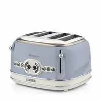 Ariete 0156/05 6 4 rebanada(s) 1600 W Azul, Cromo, Blanco
