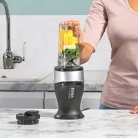 Ninja QB3001 0,47 L Batidora de vaso 700 W Negro, Plata