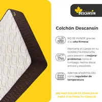Colchon Viscoelástico 105 x 180 + REGALO Almohada Viscoelastica Descansin