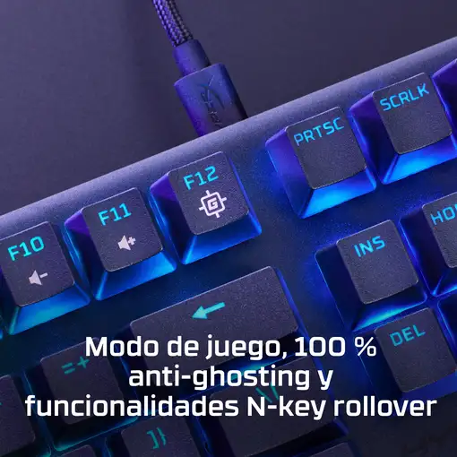 Teclado mecánico gaming HyperX Alloy Origins Core PBT HX rojo