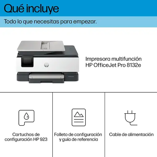 HP OfficeJet Pro 8132e Inalámbrico All-in-One Color Impresora, Servicio Instant In