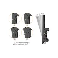 Equip Soporte de techo para triple pantalla de 45\-50