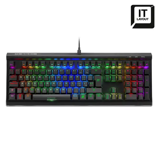 Sharkoon SKILLER SGK60 teclado Juego USB QWERTY Italiano Negro