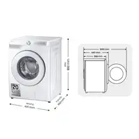 Samsung Lavadora 9kg Blanca AI Ecobubble™, Clasificación Energética A WW90DG6U85HH