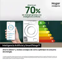 Samsung Lavadora 9kg Blanca AI Ecobubble™, Clasificación Energética A WW90DG6U85HH