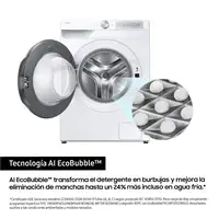Samsung Lavadora 9kg Blanca AI Ecobubble™, Clasificación Energética A WW90DG6U85HH