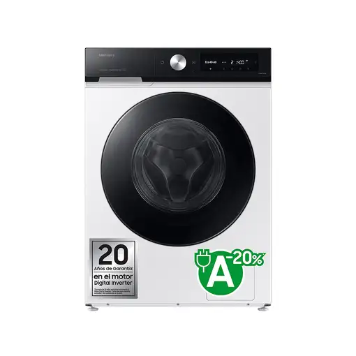 Samsung Lavadora 11kg Blanca AI Ecobubble™, Clasificación Energética A WW11DB7B94G