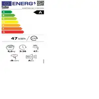 Beko B3WFT58415W lavadora Carga frontal 8 kg 1400 RPM Blanco