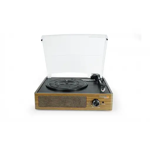 Technaxx TX-186 Tocadiscos de tracción por correa Negro, Madera