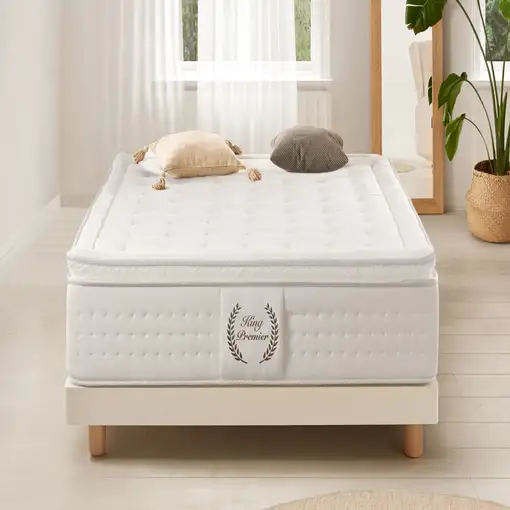 Colchón King Premier Multizone, 27 cm, 100 x 190 cm -Moonia