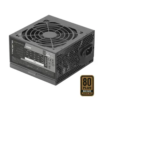 Tacens Anima APB650, Fuente Alimentación PC ATX 650W, Certificado 80Plus Bronze, 8