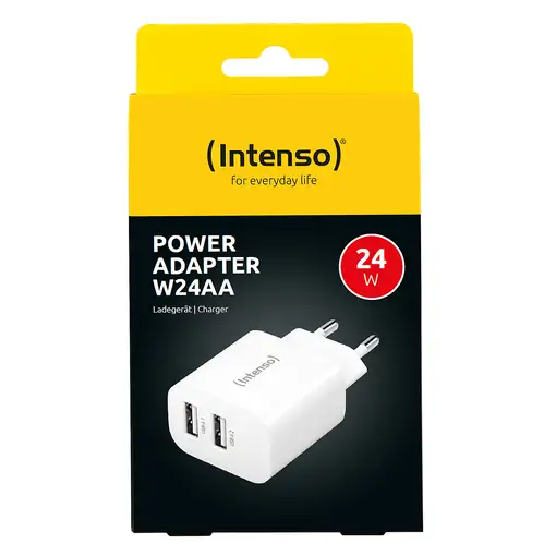 Intenso POWER ADAPTER 2XUSB-A/7802412 Universal Blanco Corriente alterna Interior