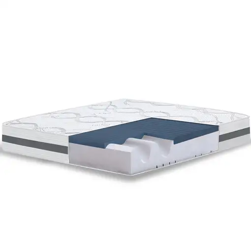The White Stone Colchón Matrimonial K.Size 190x210 Memory Foam|H22cm|Made in Italy