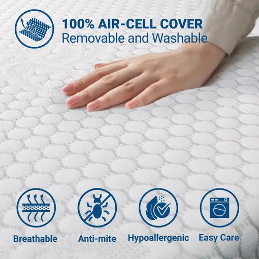 The White Stone Topper Viscoelastico Memory Foam H3    155x195