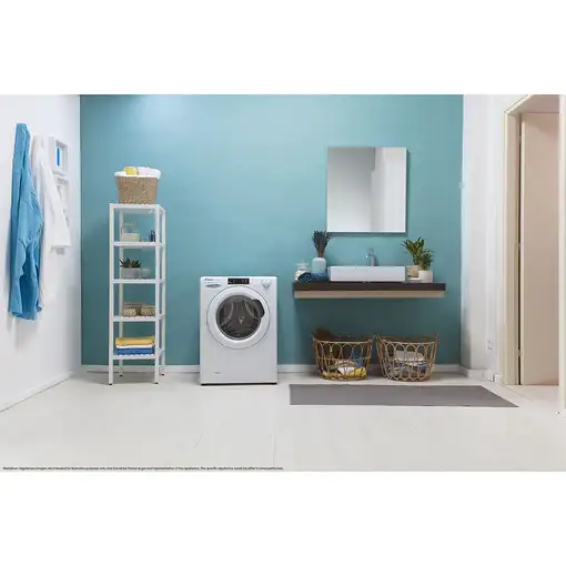Candy Smart Pro CSOW 4965TWE/1-S lavadora-secadora Independiente Carga frontal Bla