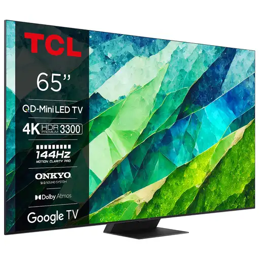TCL C855 65C855 Televisor 165,1 cm (65\) 4K Ultra HD Smart TV Wifi Negro 3500 cd /