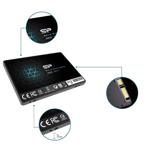 Silicon Power Ace A55 512 GB 2.5" Serial ATA III 3D TLC