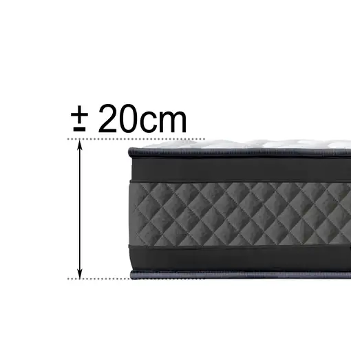 Colchón Viscoelástico, firmeza Ergonómica con Núcleo de Espuma Basic Confort.