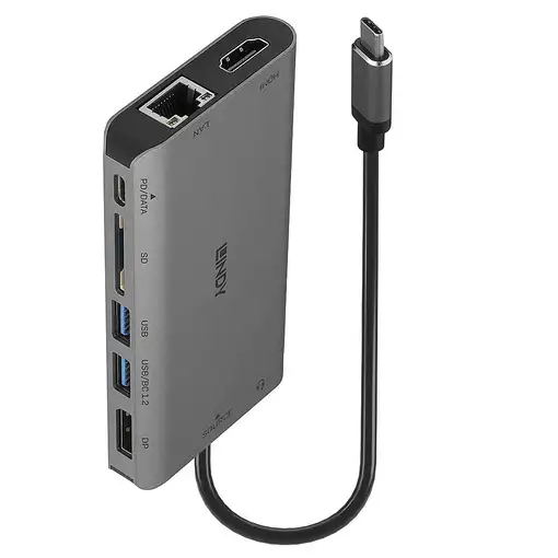 Lindy 43323 base para portátil y replicador de puertos Alámbrico USB 3.2 Gen 1 (3.