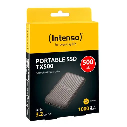 Intenso Lesen/Schreiben bis zu 1000 MB/s/500GB USB Tipo C 3.2 Gen 2 (3.1 Gen 2) Ma