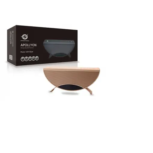Conceptronic APOLLYON01GL altavoz portátil o de fiesta Oro 10 W