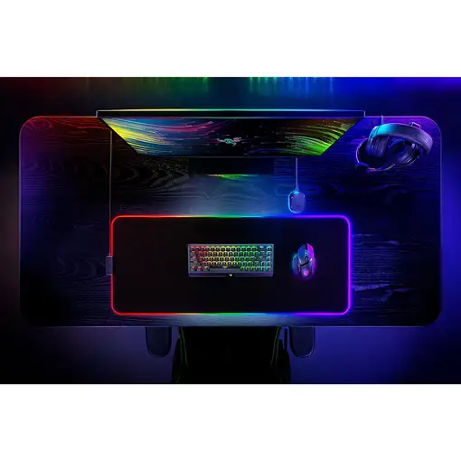 Razer Strider Chroma Alfombrilla de ratón para juegos Negro