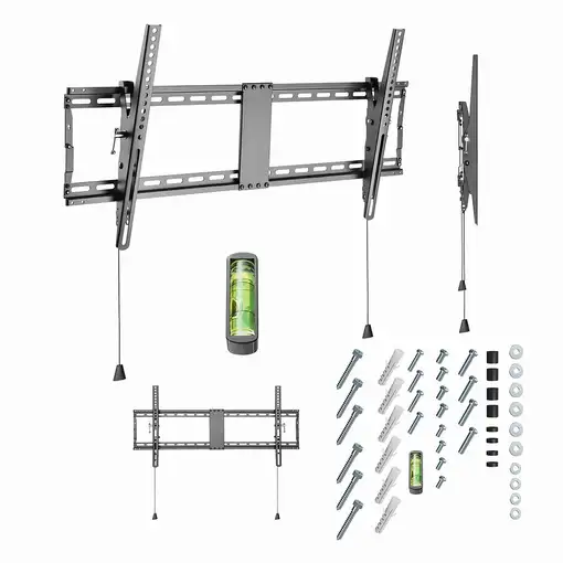 Gembird WM-90T-01 soporte para TV 2,29 m (90") Negro