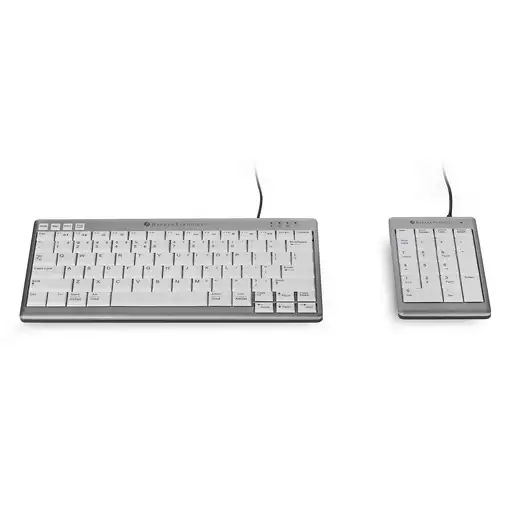 BakkerElkhuizen UltraBoard 955 Numeric teclado numérico PC USB Gris claro, Blanco