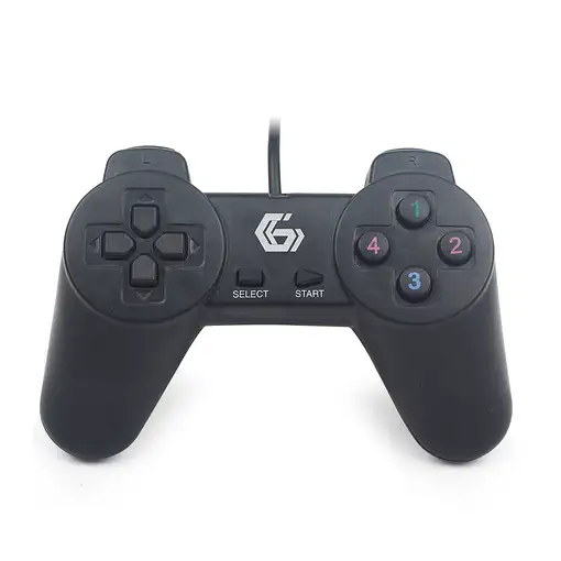 Gembird JPD-UB2-01 mando y volante Negro USB 2.0 Gamepad PC