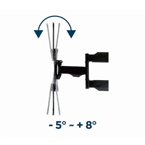 Gembird WM-55ST-01 soporte para TV 139,7 cm (55") Acero