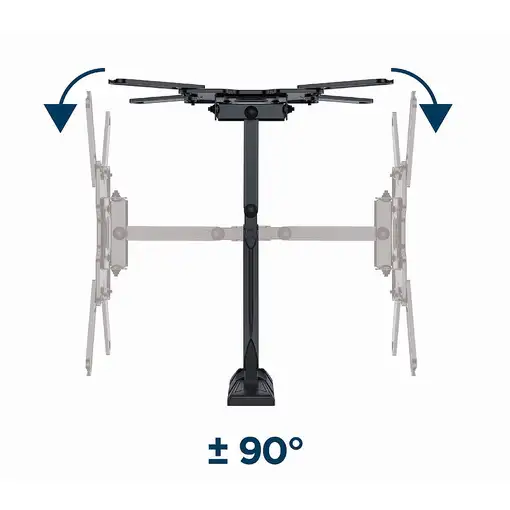 Gembird WM-55ST-01 soporte para TV 139,7 cm (55") Acero