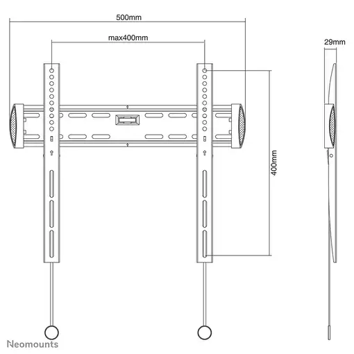 Neomounts NM-W340BLACK Soporte de pared para TV 32-55" - ultra plano