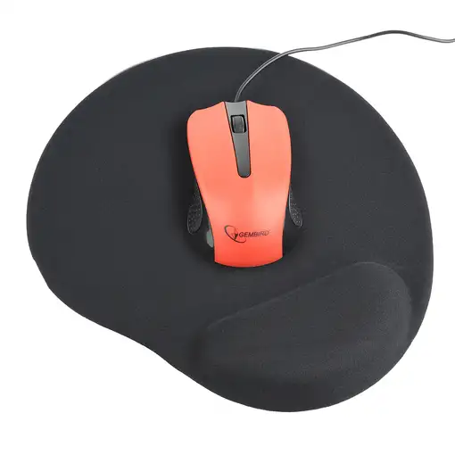Gembird MP-GEL-BLACK alfombrilla para ratón Negro