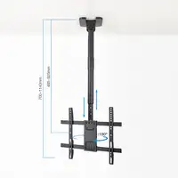 TooQ Soporte de Techo para Pantallas 32"-75", Negro