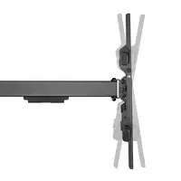 AISENS Soporte Pro Giratorio, Inclinable Y Nivelable Para Monitor/tv 50kg De 43-80