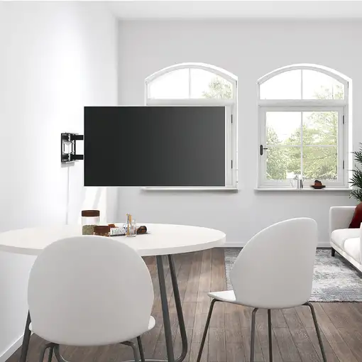 AISENS Soporte Pro Giratorio, Inclinable Y Nivelable Para Monitor/tv 50kg De 43-80