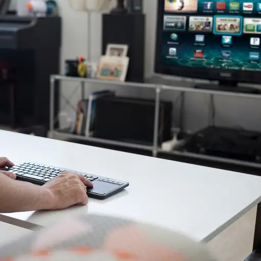 NGS TV Warrior, AZERTY, FR teclado Hogar RF inalámbrico Francés Negro