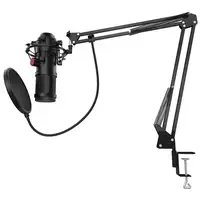 Krom Kapsule Negro Micrófono para PC