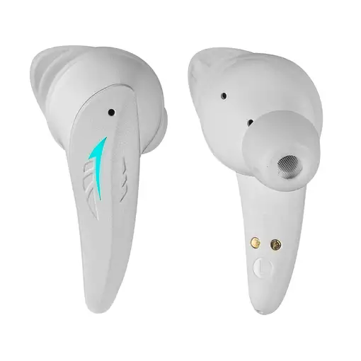 Mars Gaming MHI-ULTRA Blanco, Auriculares Inalámbricos TWS, RGB Flow, Bluetooth 5.