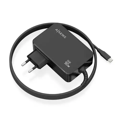 AISENS ASCH-1PD90WL034-BK cargador de dispositivo móvil Universal Negro Corriente