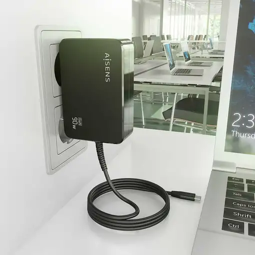 AISENS ASCH-1PD90WL034-BK cargador de dispositivo móvil Universal Negro Corriente