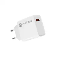 NATEC RIBERA Universal Blanco Corriente alterna Carga rápida Interior
