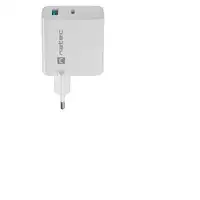 NATEC NUC-2142 cargador de dispositivo móvil Universal Blanco Corriente alterna Ca