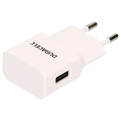 Duracell DRACUSB1W-EU cargador de dispositivo móvil Smartphone Blanco Corriente al