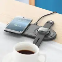 RealPower ChargeAIR Duo Smartphone, Reloj inteligente Negro USB Interior
