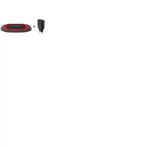 RealPower FreeCharge-10 Smartphone Negro, Rojo Cargador inalámbrico Carga rápida I