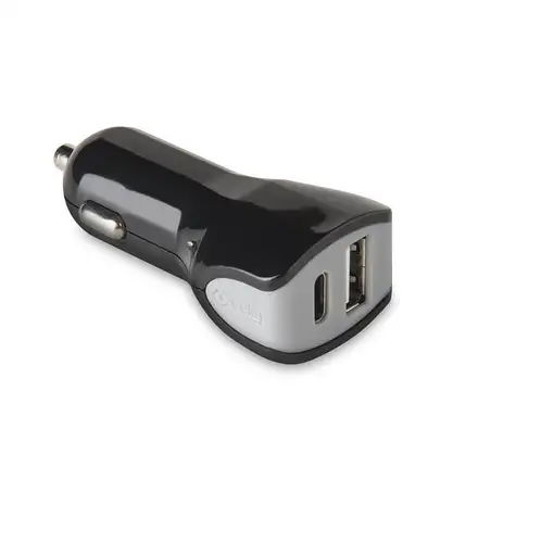 Celly CCTYPECUSBBK cargador de dispositivo móvil Universal Negro Encendedor de cig