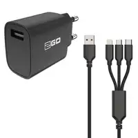 2GO 797257 cargador de dispositivo móvil Universal Negro Corriente alterna Interio